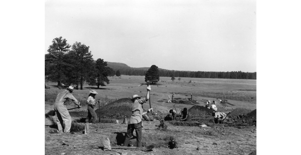 Excavating Point of Pines Pueblo