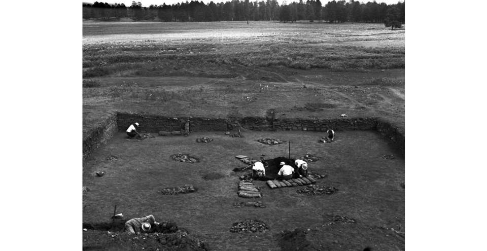 Excavating of the plaza