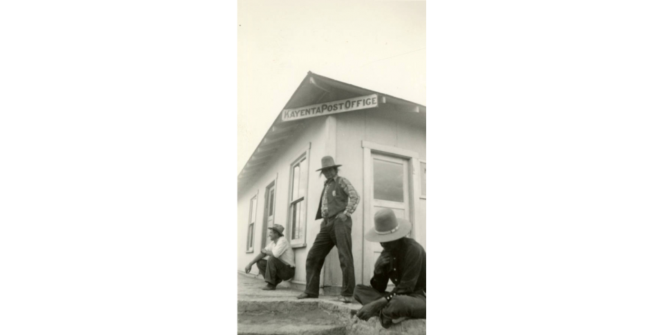 Navajo man of Kayenta post office
