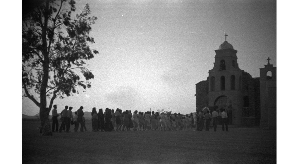 Third May Procession, Honoring Mary, at San Solano Mission