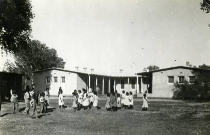 Children in front of the Maricopa Day School.jpg