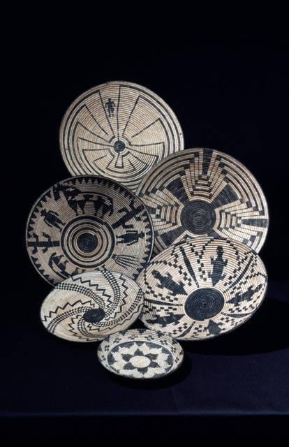 Collection of Tohono O'odham baskets with traditional and modern designs_image #12.jpg