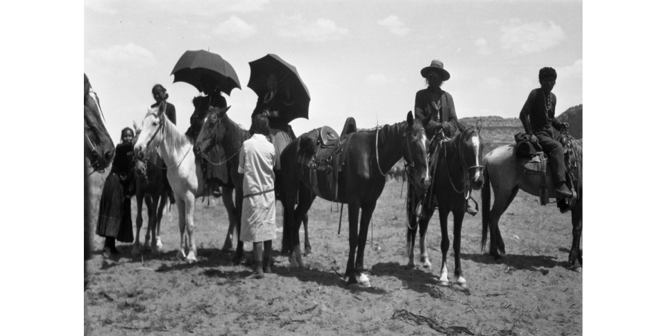 Georgia Wetherill and Others on Horseback