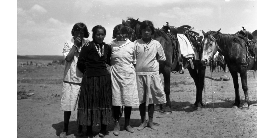 Navajo Woman and Girls